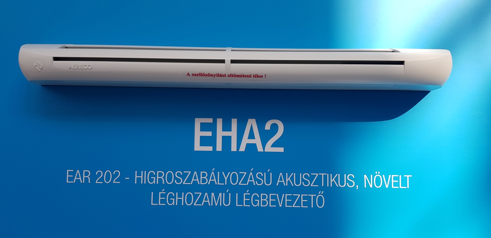 szellőzés légbevezető érzékelő ventilátor EMM EHT BXC CAIRE V4A