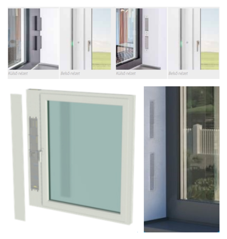 szellőzés légbevezető érzékelő ventilátor EMM EHT BXC CAIRE V4A